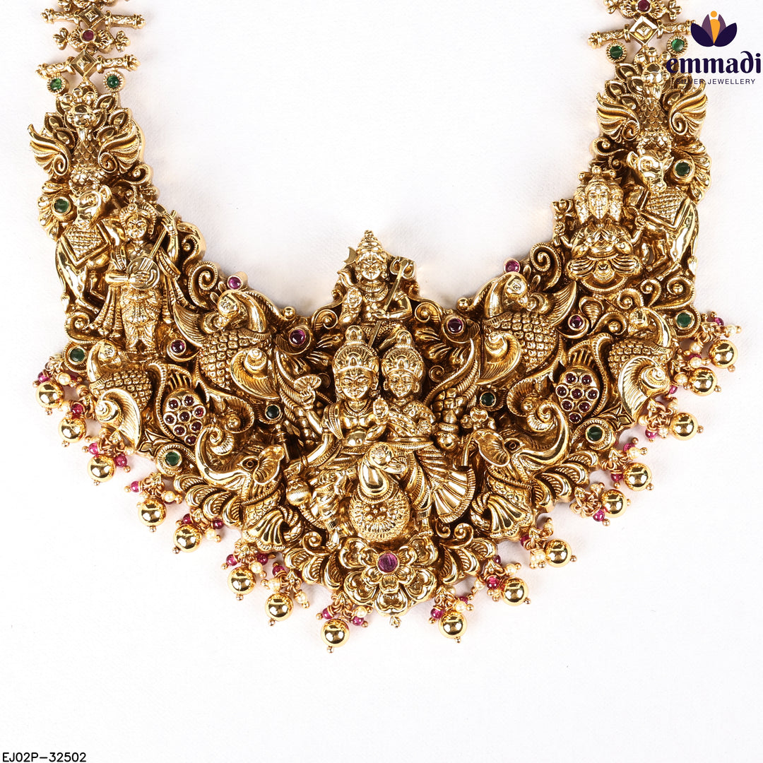 Long Necklace Premium Nakshi