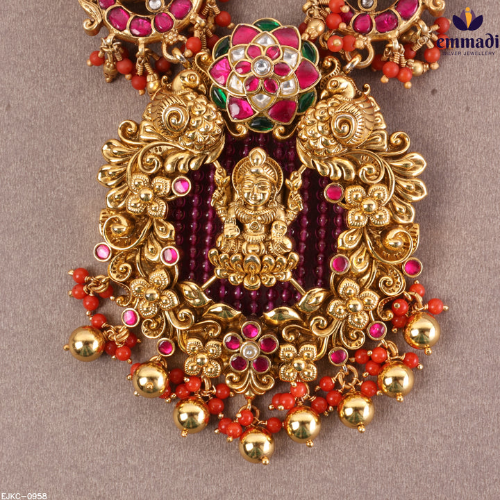 Long Necklace Kundan Nakshi