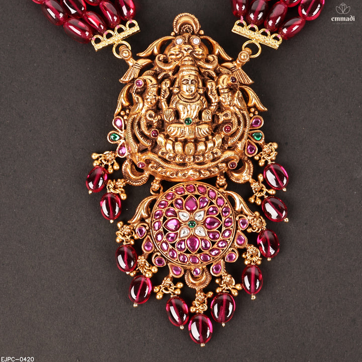 Long Necklace Premium Kundan Nakshi