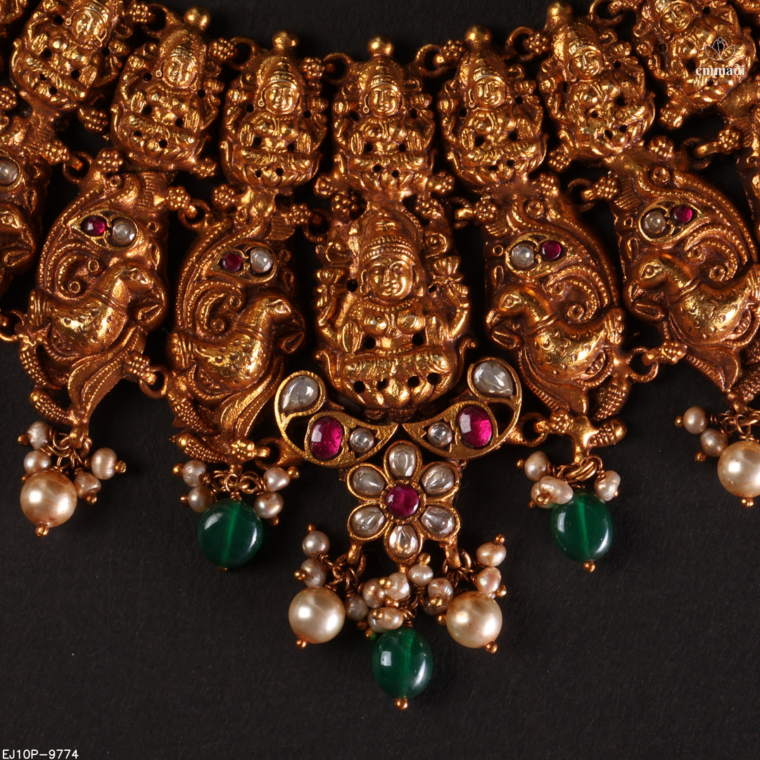 Short Necklace Kundan Nakshi