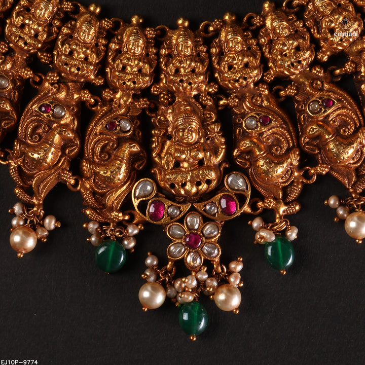 Short Necklace Kundan Nakshi