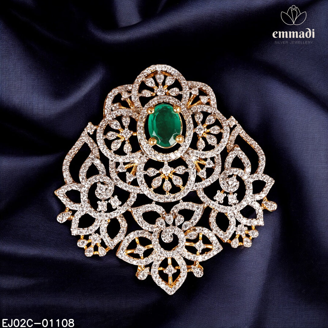 Pendant Brouch Premium 3D Cz