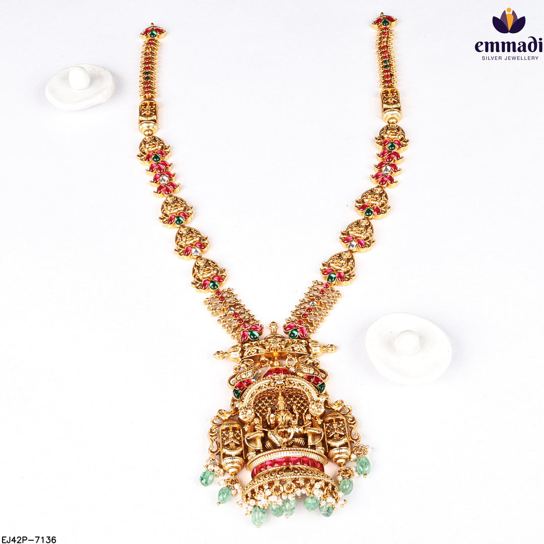 Long Necklace Kundan Nakshi