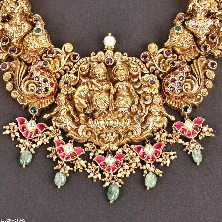 Short Necklace Premium Nakshi