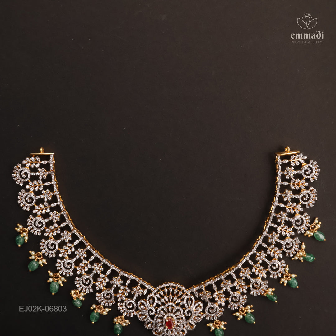 Short Necklace Premium Cz