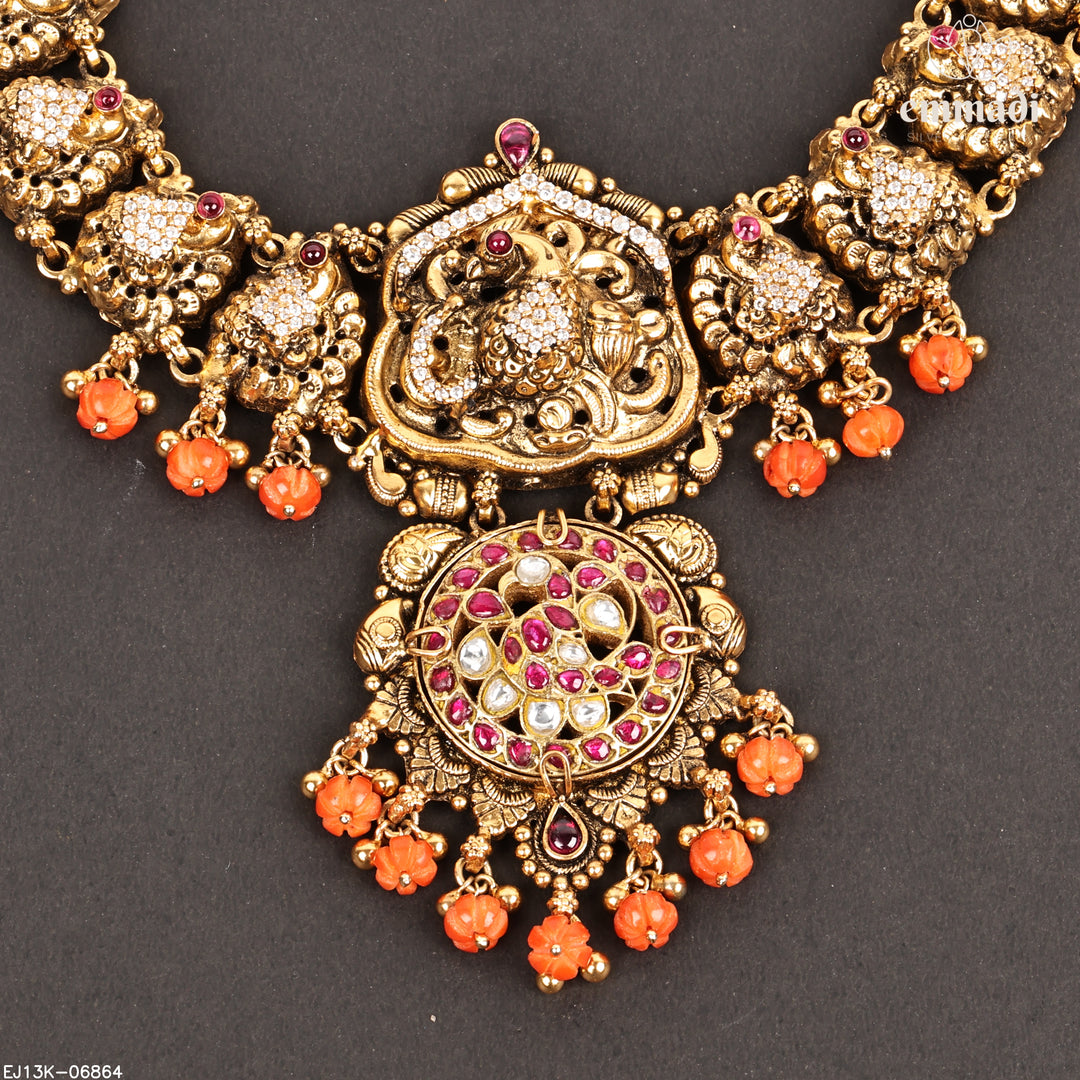 Short Necklace Kundan Nakshi
