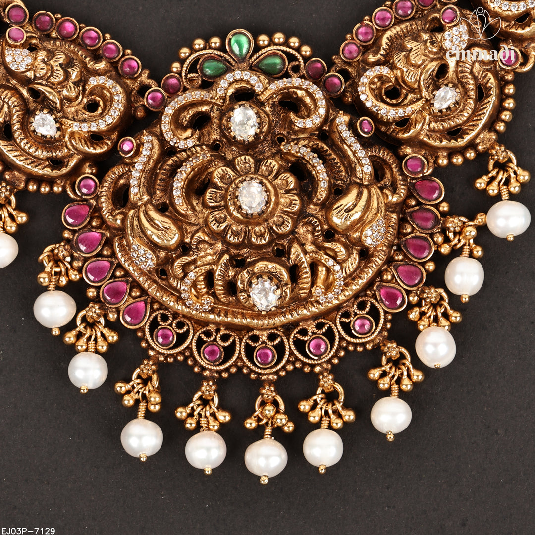 Short Necklace Kundan Nakshi