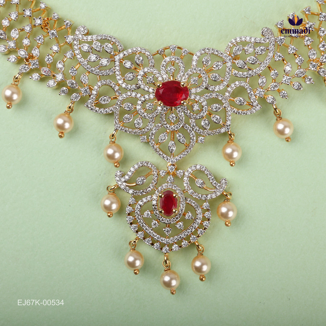 Short Necklace Premium Cz