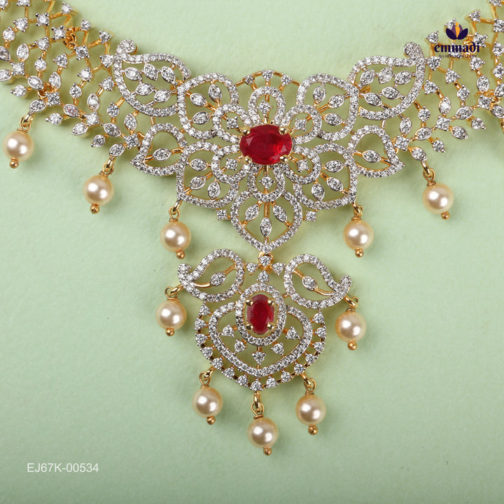 Short Necklace Premium Cz