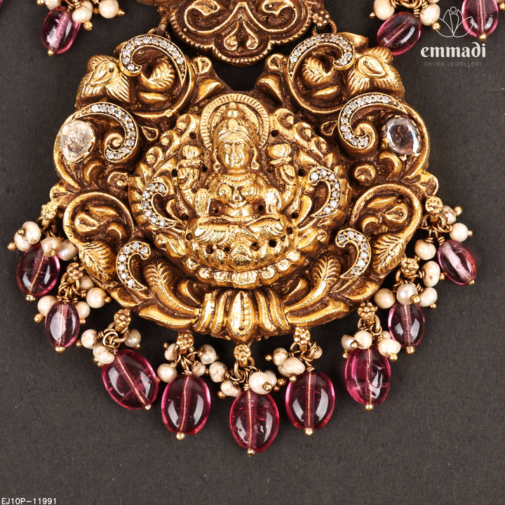 Short Necklace Moissanite Nakshi