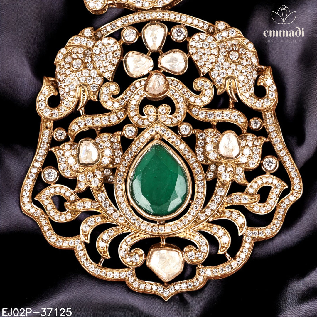 Pendant Brouch Moissanite