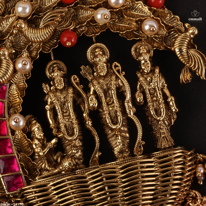 Pendant Premium Kundan Nakshi