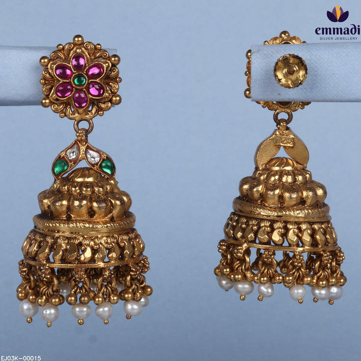 Jhumka Premium Kundan Nakshi