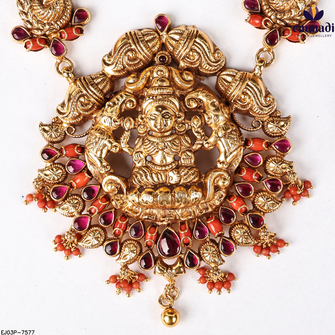 Long Necklace Kundan Nakshi