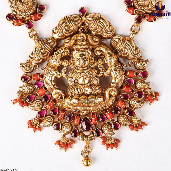 Long Necklace Kundan Nakshi