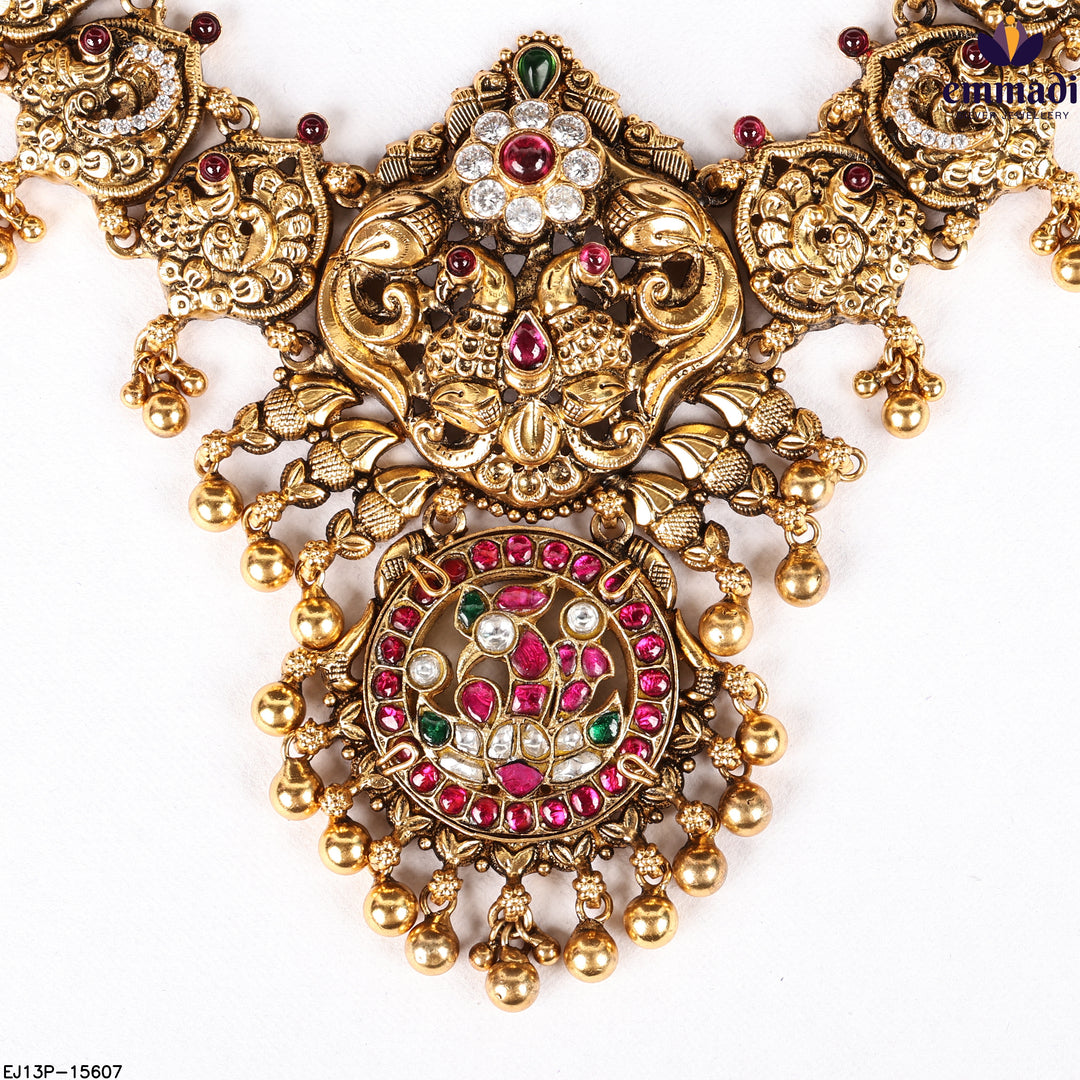 Long Necklace Kundan Nakshi