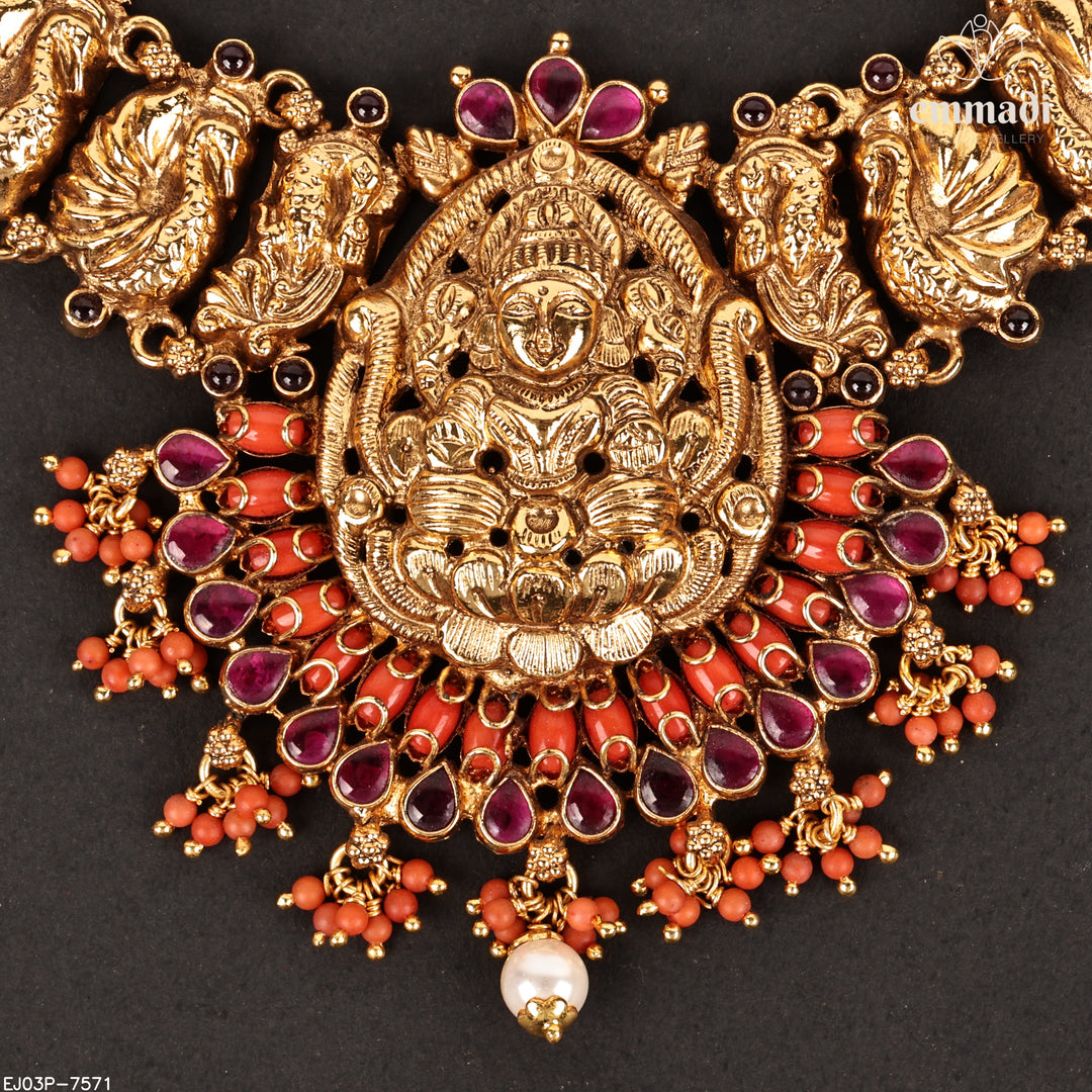 Short Necklace Kundan Nakshi