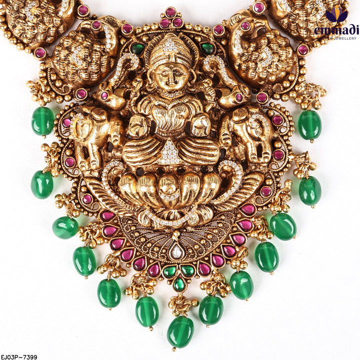 Long Necklace Kundan Nakshi