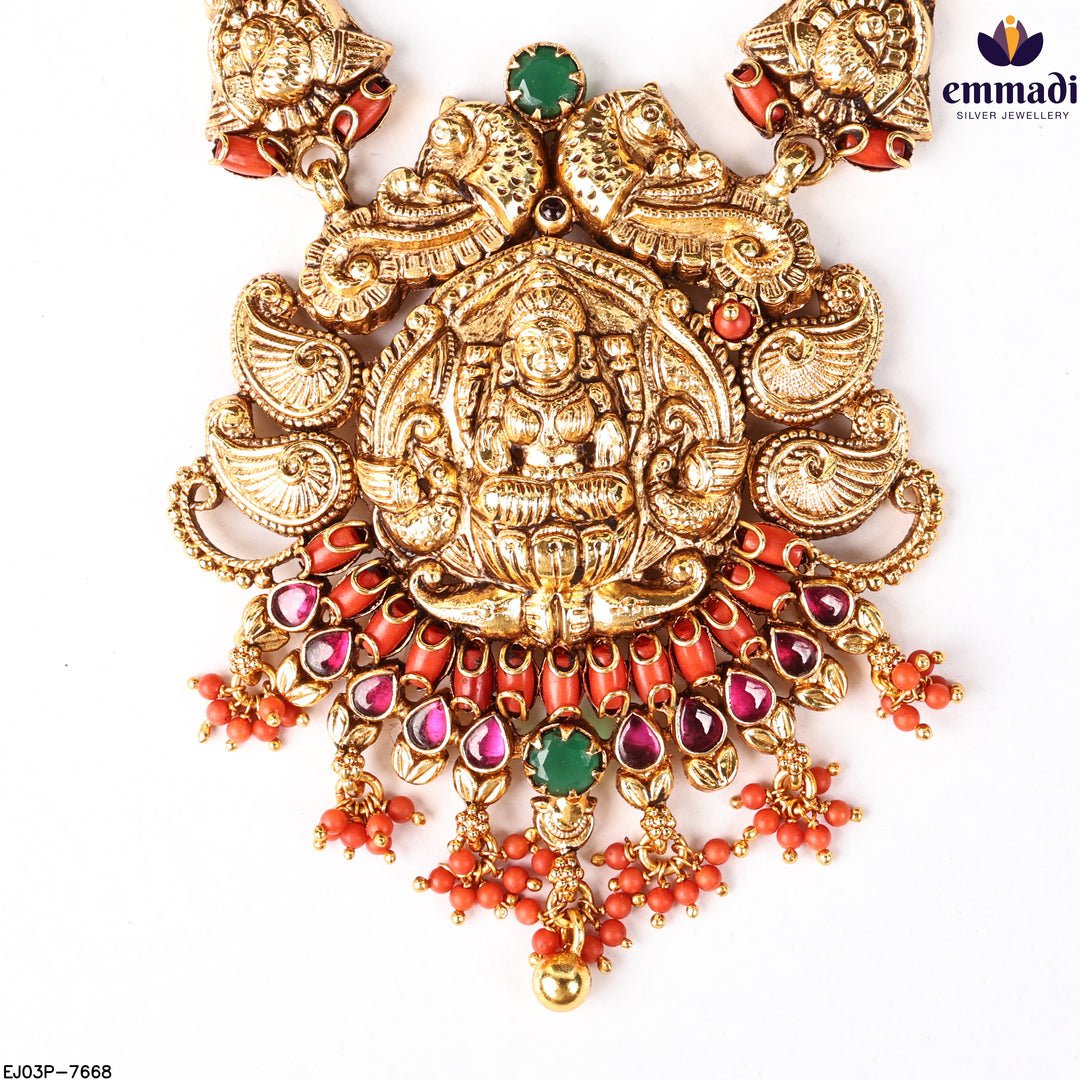 Long Necklace Kundan Nakshi