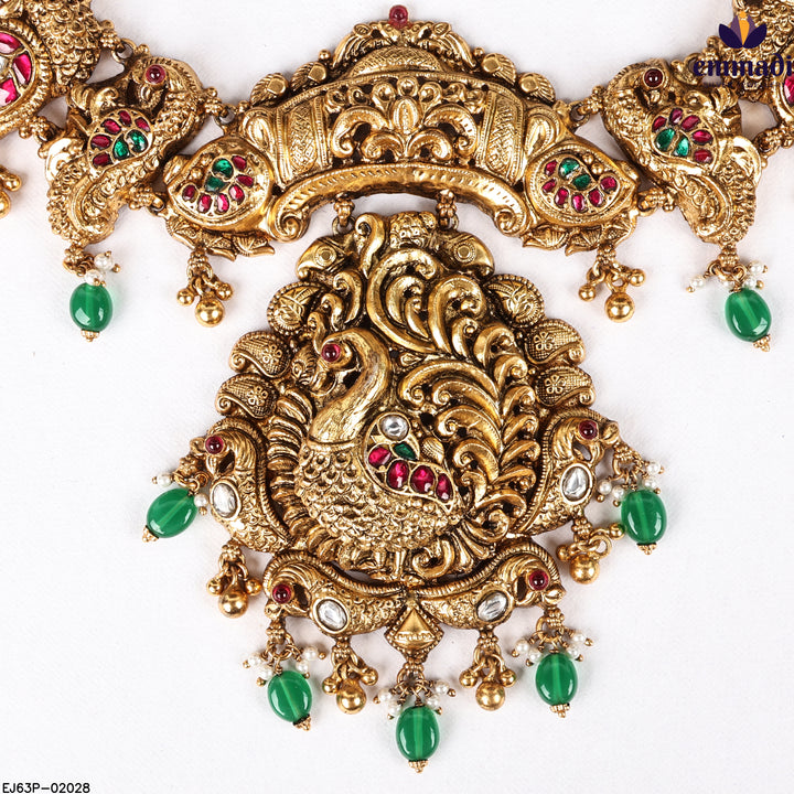 Long Necklace Kundan Nakshi