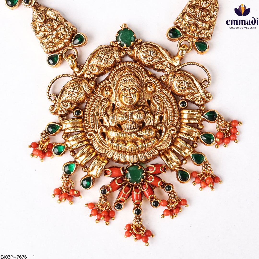 Long Necklace Kundan Nakshi