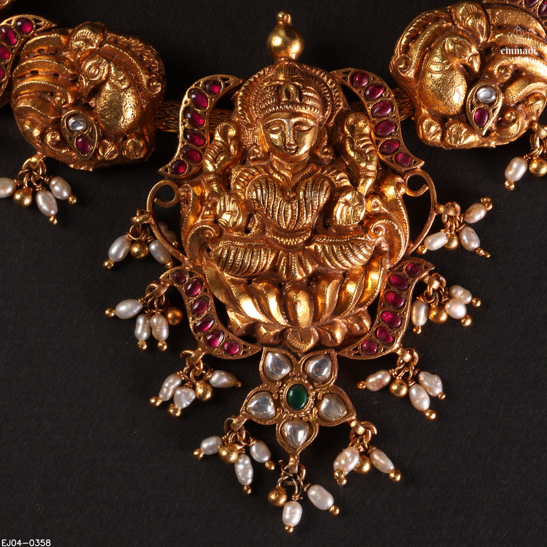 Short Necklace Kundan Nakshi