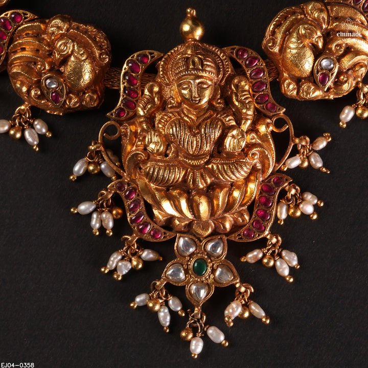 Short Necklace Kundan Nakshi