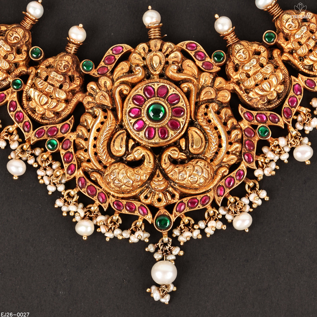 Short Necklace Kundan Nakshi