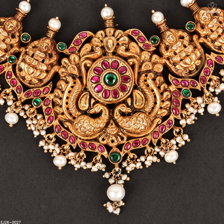 Short Necklace Kundan Nakshi