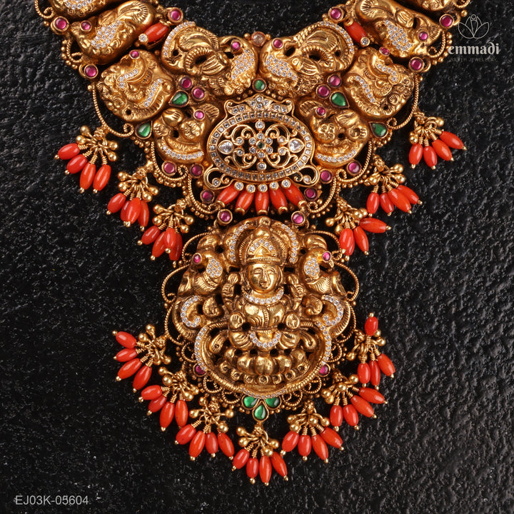 Long Necklace Kundan Nakshi