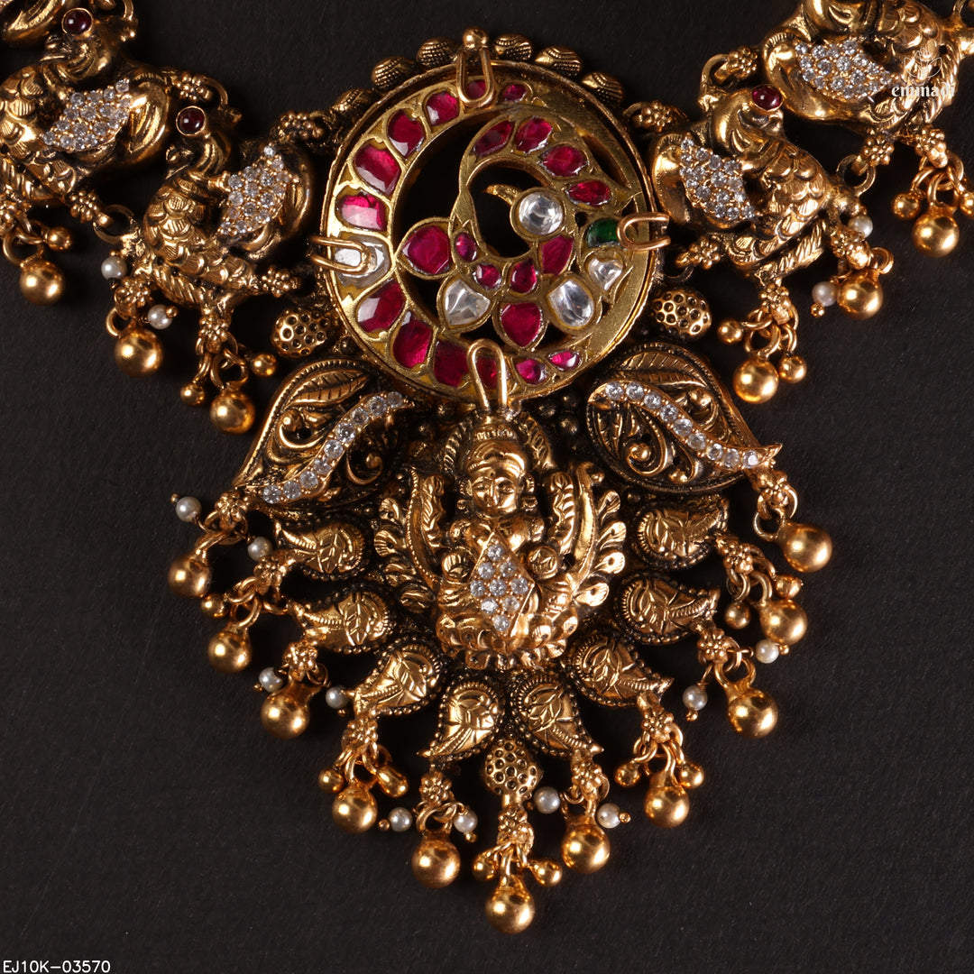 Short Necklace Kundan Nakshi