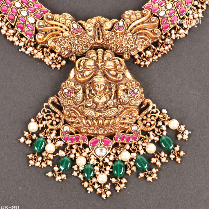 Short Necklace Kundan Nakshi