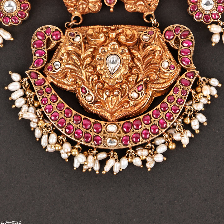 Short Necklace Kundan Nakshi