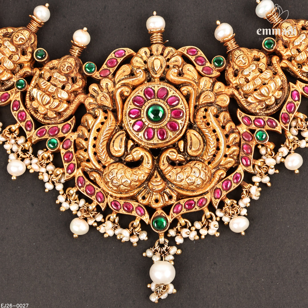 Short Necklace Kundan Nakshi