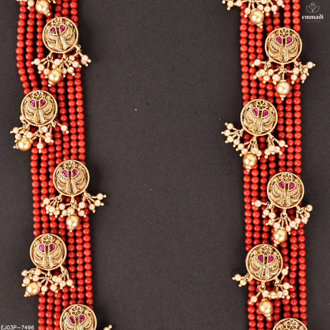 Long Necklace Kundan Nakshi