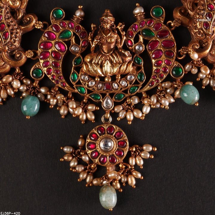 Short Necklace Kundan Nakshi