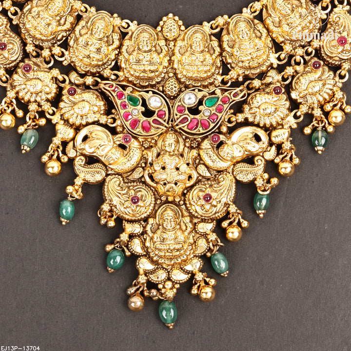 Short Necklace Kundan Nakshi