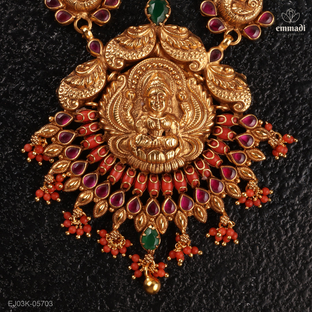 Long Necklace Kundan Nakshi
