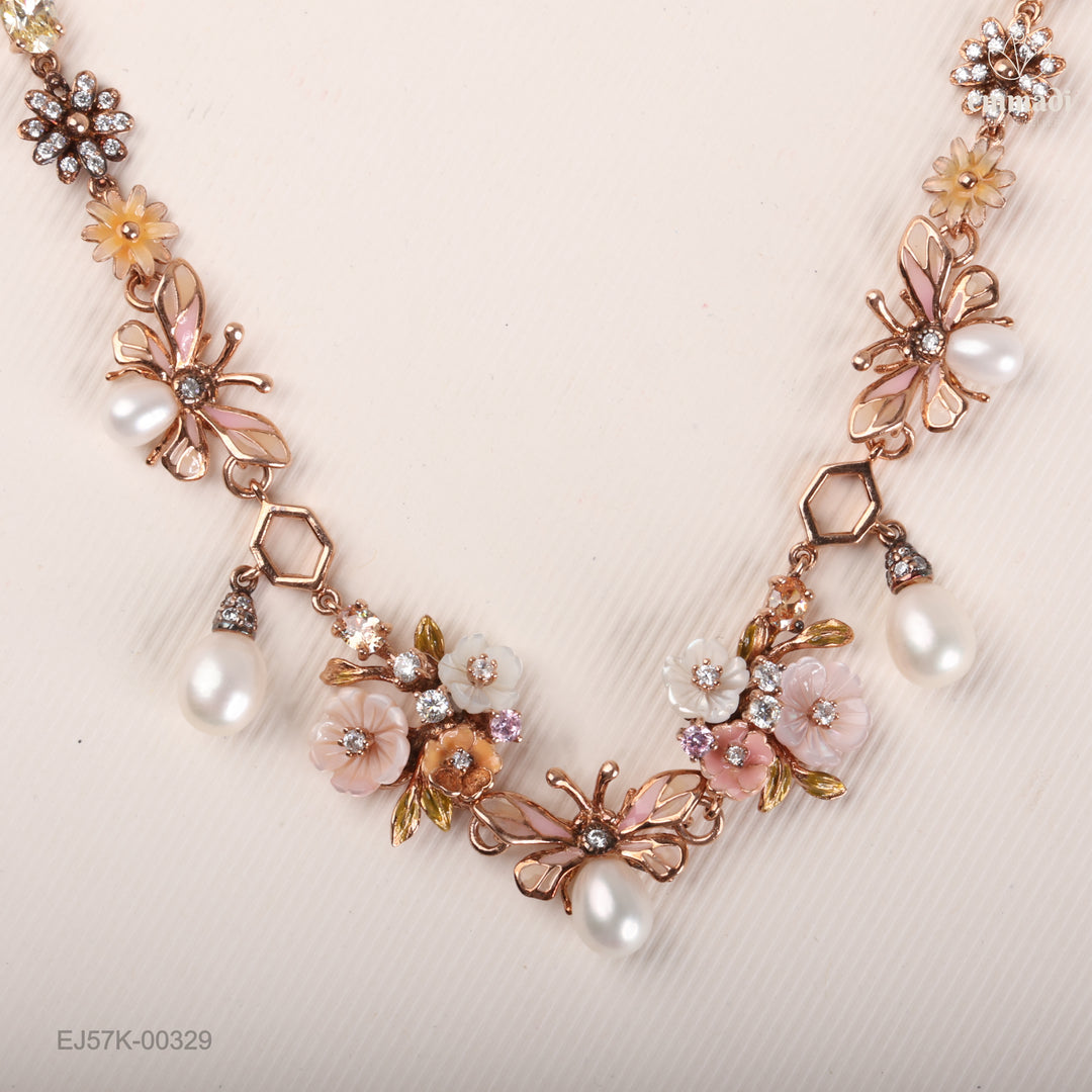 Short Necklace Gem Stone