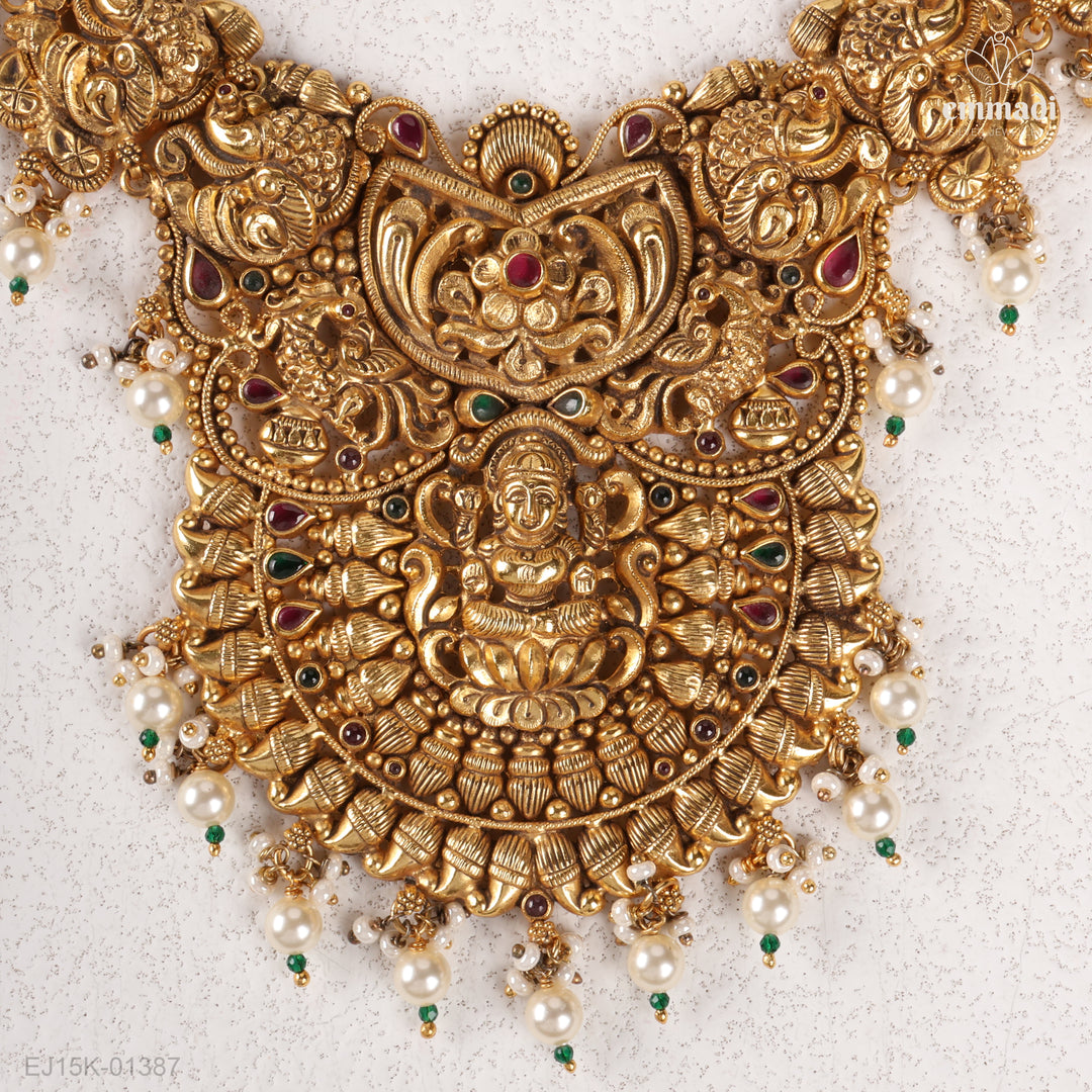 Long Necklace Kundan Nakshi