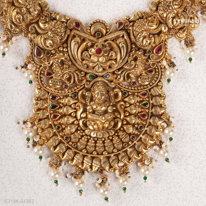 Long Necklace Kundan Nakshi