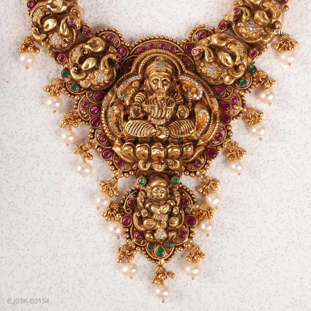 Long Necklace Kundan Nakshi
