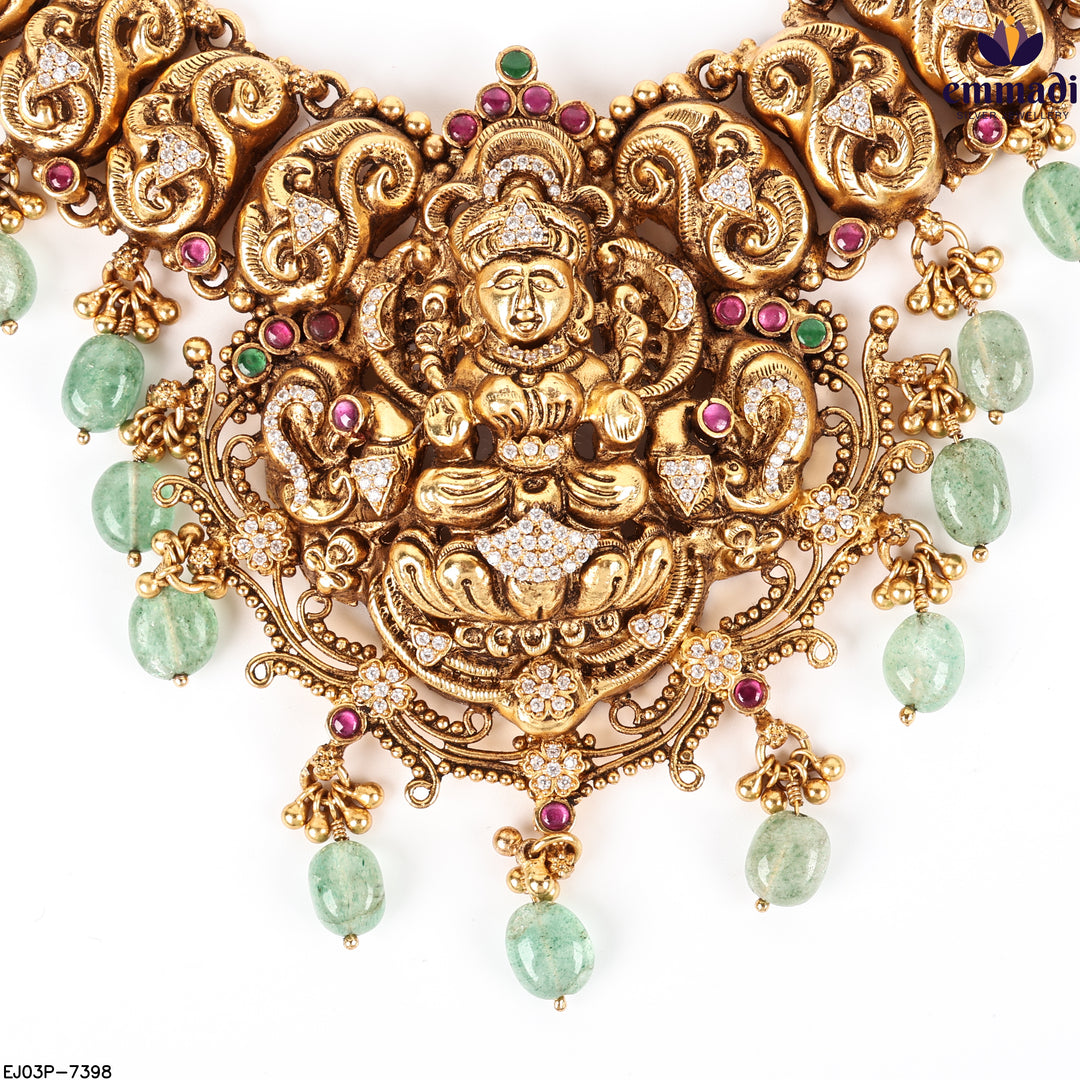 Long Necklace Kundan Nakshi