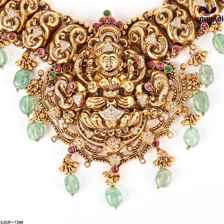 Long Necklace Kundan Nakshi