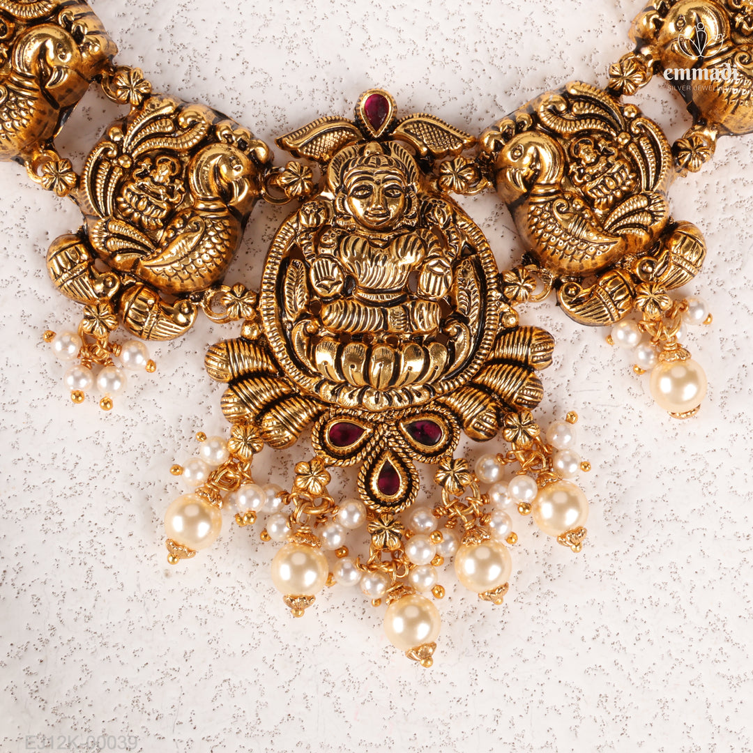 Short Necklace Kundan Nakshi