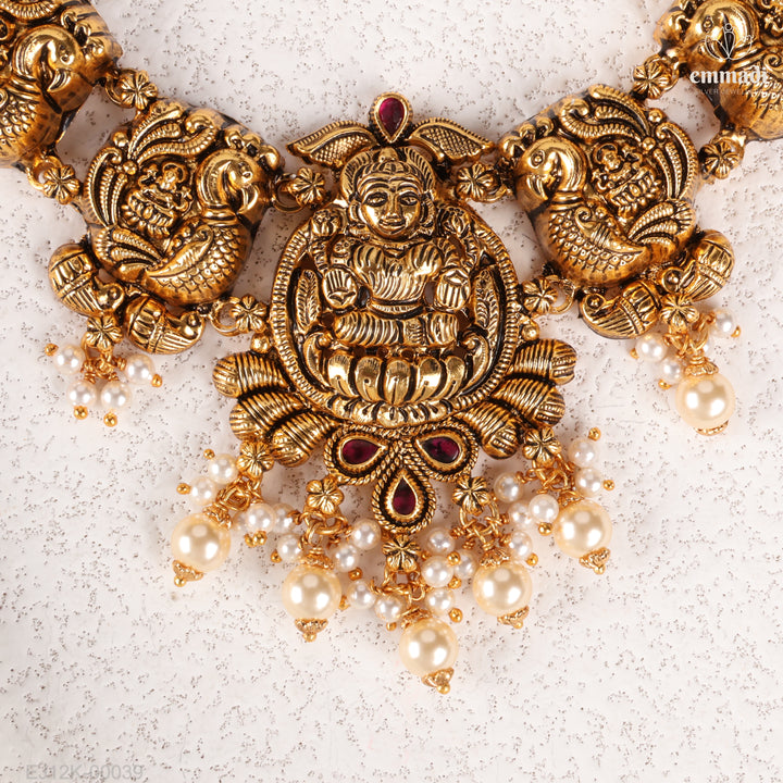 Short Necklace Kundan Nakshi