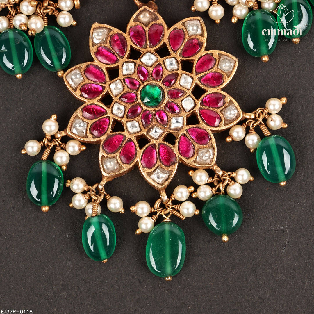 Short Necklace Kundan Nakshi