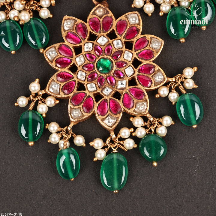 Short Necklace Kundan Nakshi