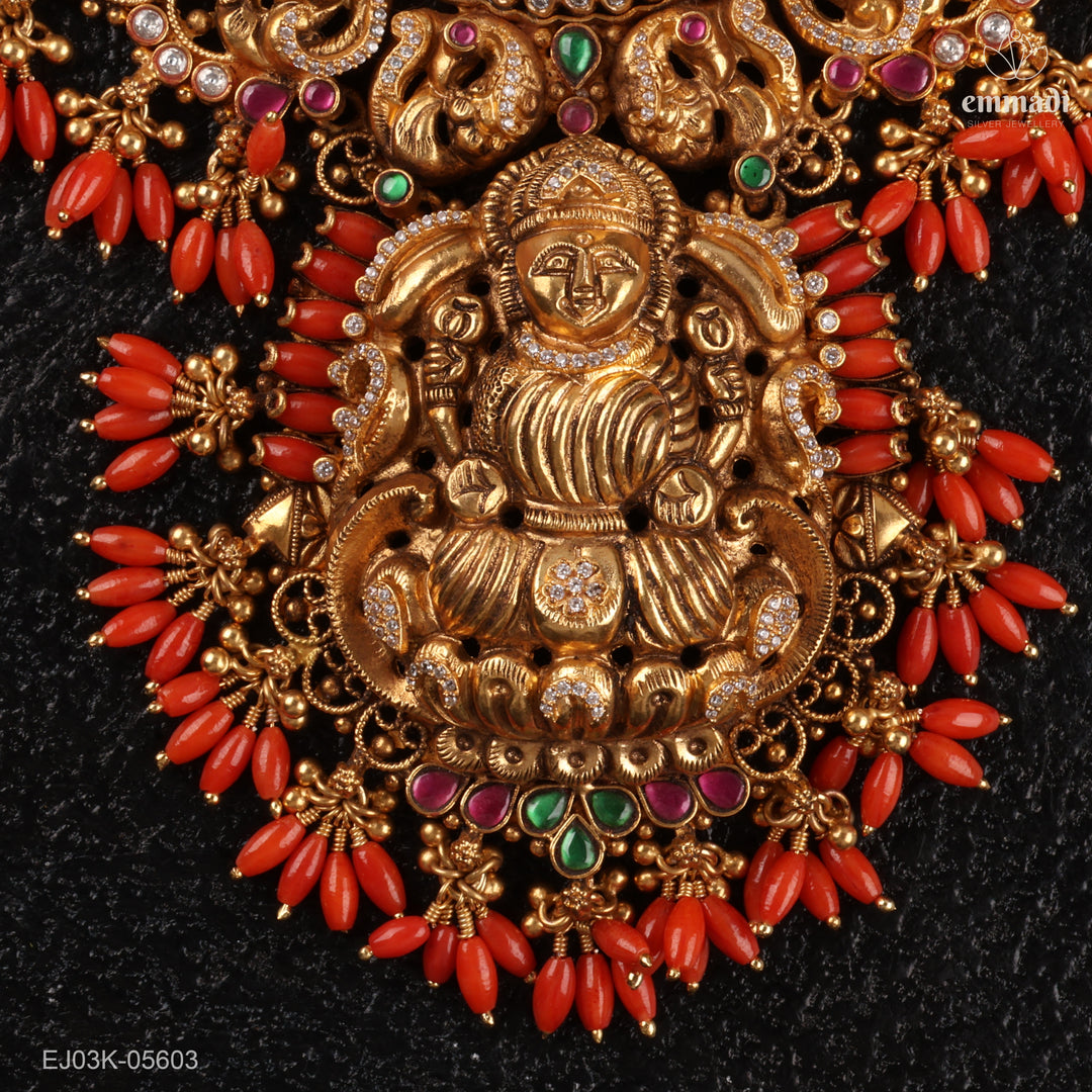 Long Necklace Kundan Nakshi