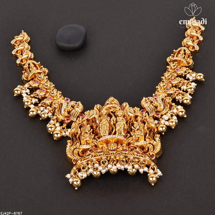 Short Necklace Premium Nakshi